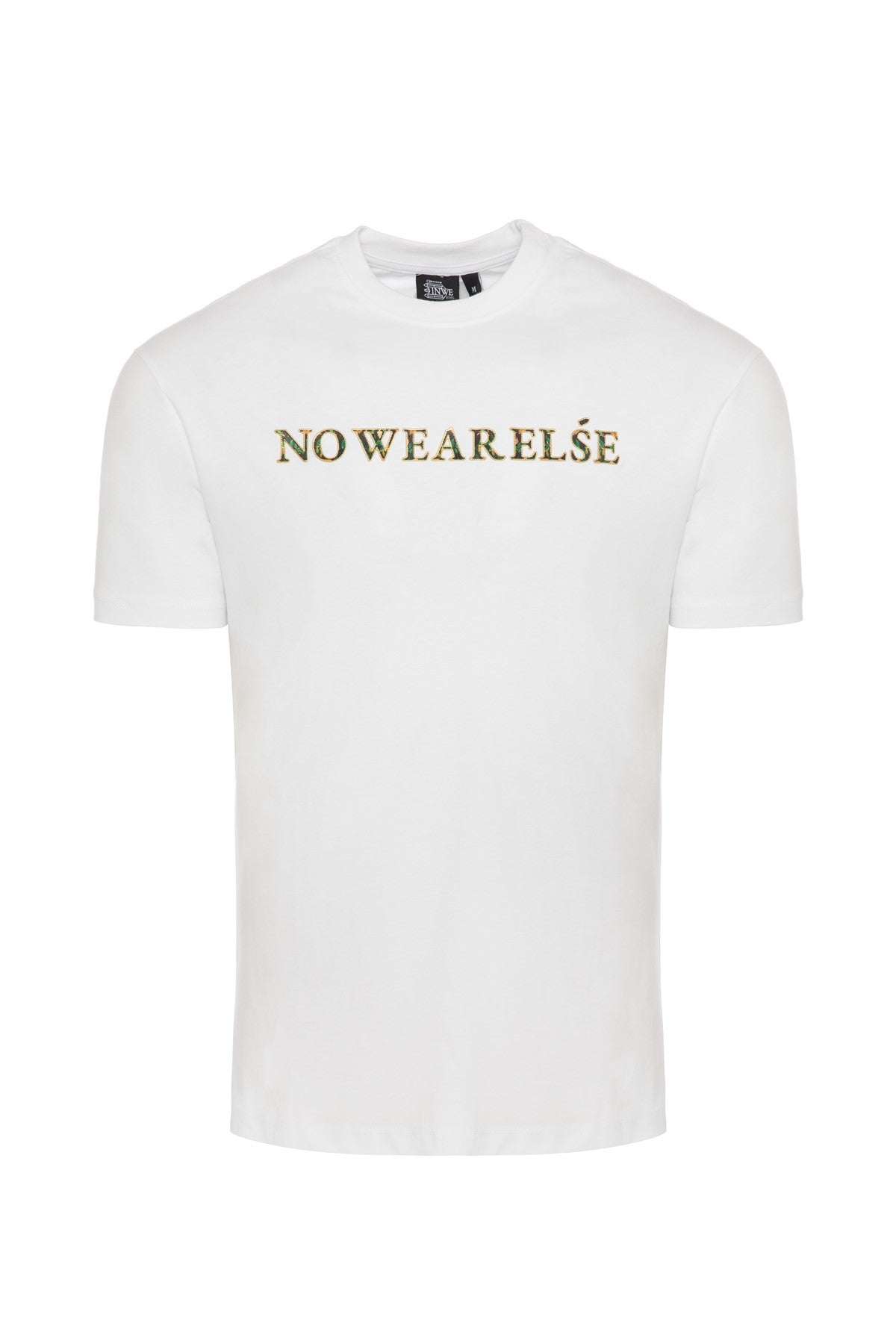 WHITE NO WEAR ELSE NAME T-SHIRT