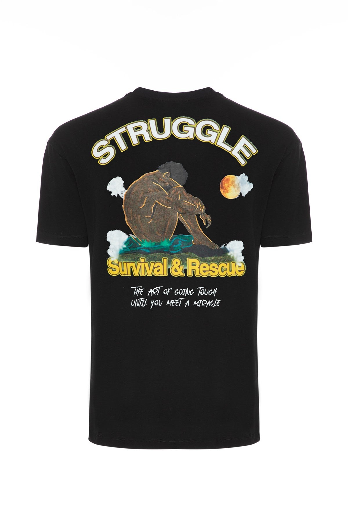 STRUGGLE INTO STRENGTH BLACK T-SHIRT