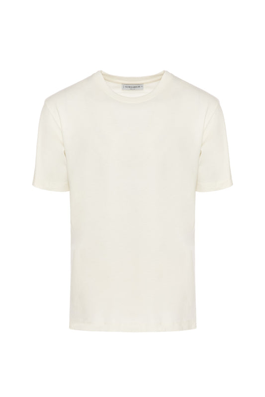 NWE OFF WHITE PLAIN T-SHIRT