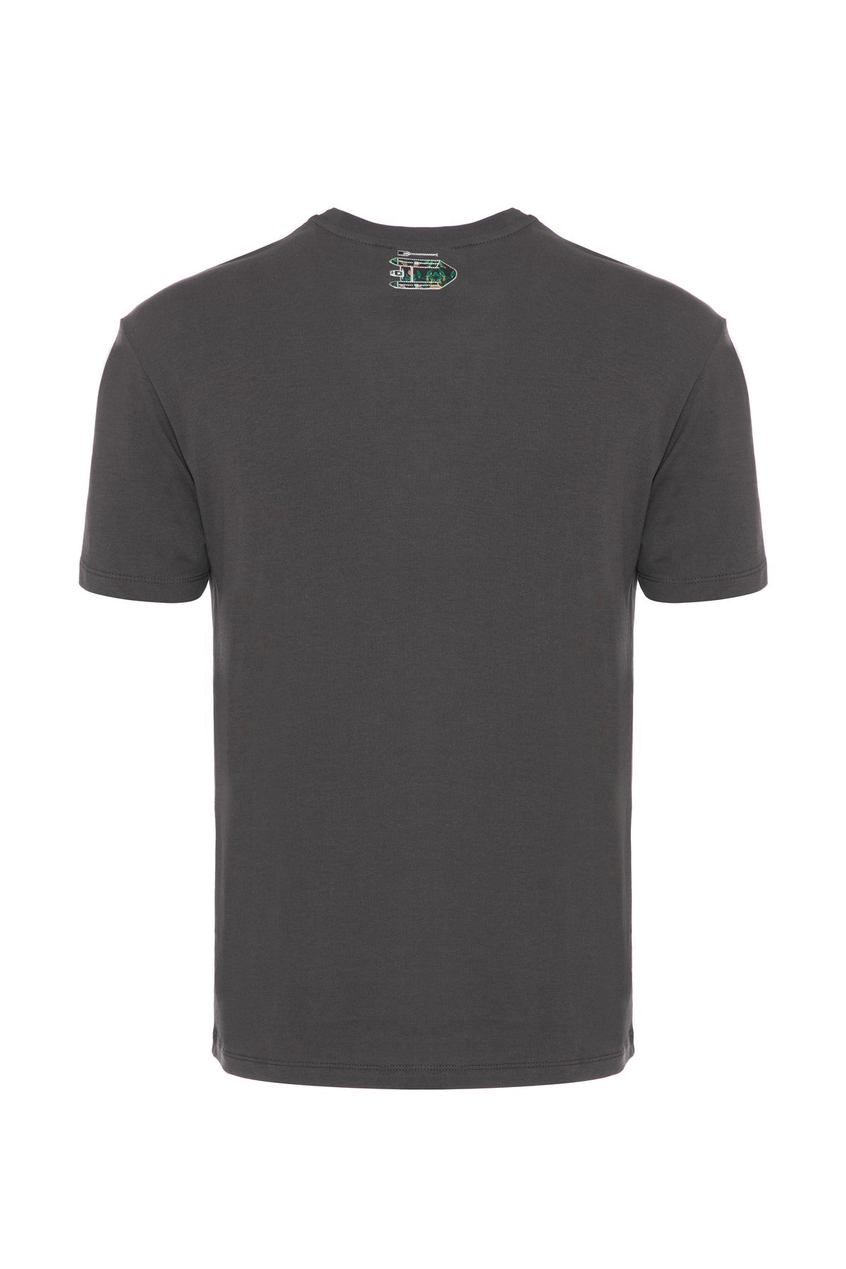 NO WEAR ELSE CURVED STONE GREY T-SHIRT